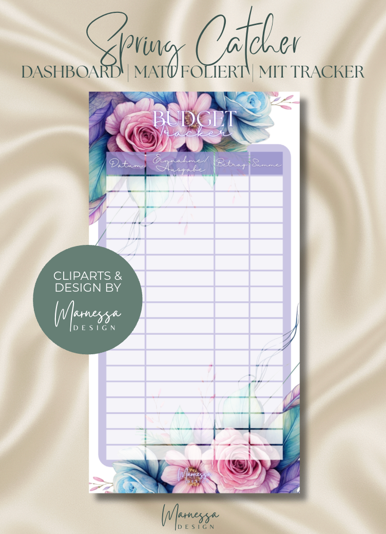 A6 Dashboards mit Tracker | matt foliert und 3D Aufschrift | SPRING CATCHER | A6
