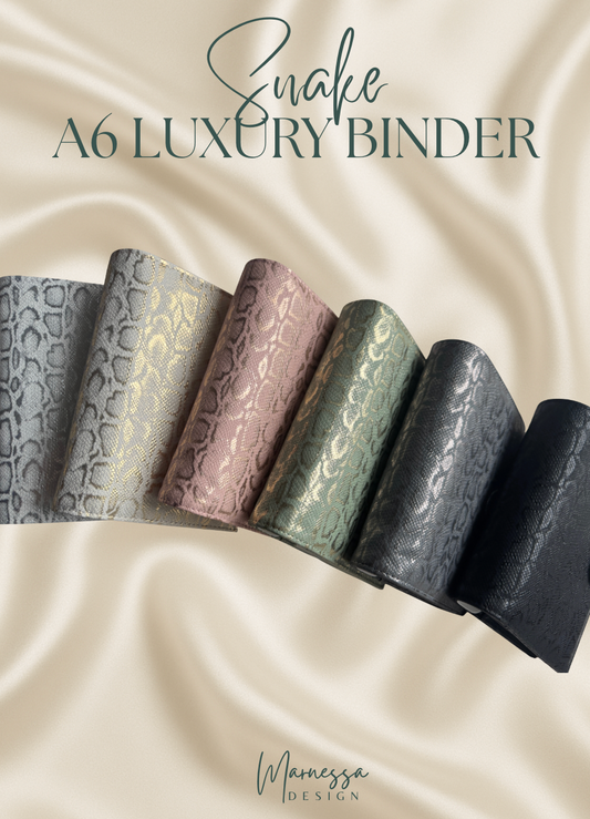 A6 Luxury Binder mit Flyleaf | SNAKE