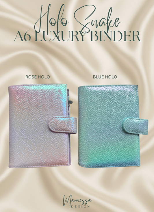 A6 Luxury Binder mit Flyleaf | HOLO SNAKE