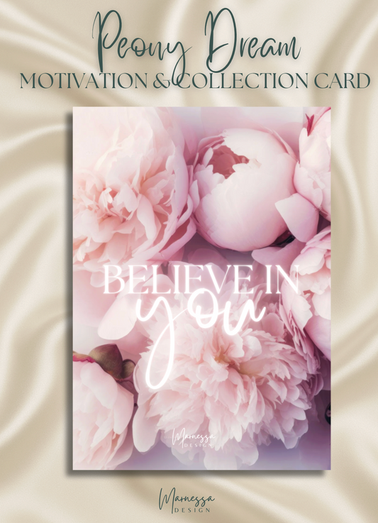Postkarte | MOTIVATION & COLLECTION CARD | PEONY DREAMS