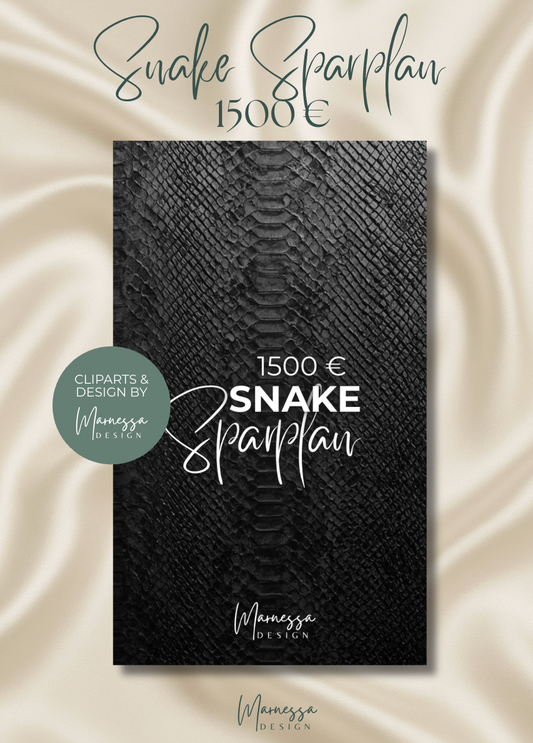 1500 € SNAKE SPARPLAN | matt foliert | A6