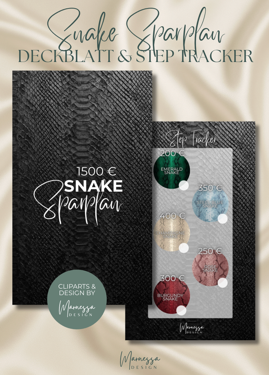 1500 € SNAKE SPARPLAN | matt foliert | A6