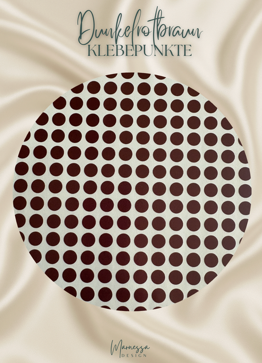 Klebepunkte 8mm | DUNKELROTBRAUN