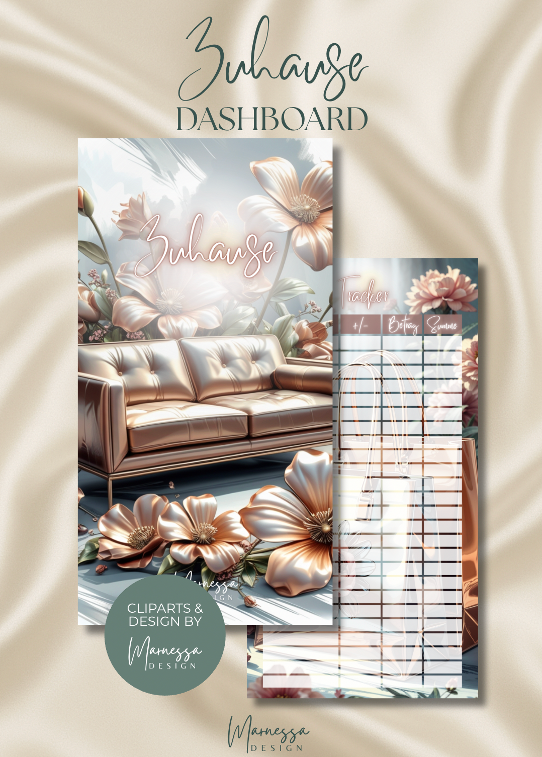DASHBOARDS "ROSY GLOW" EINZELN | matt foliert | A6