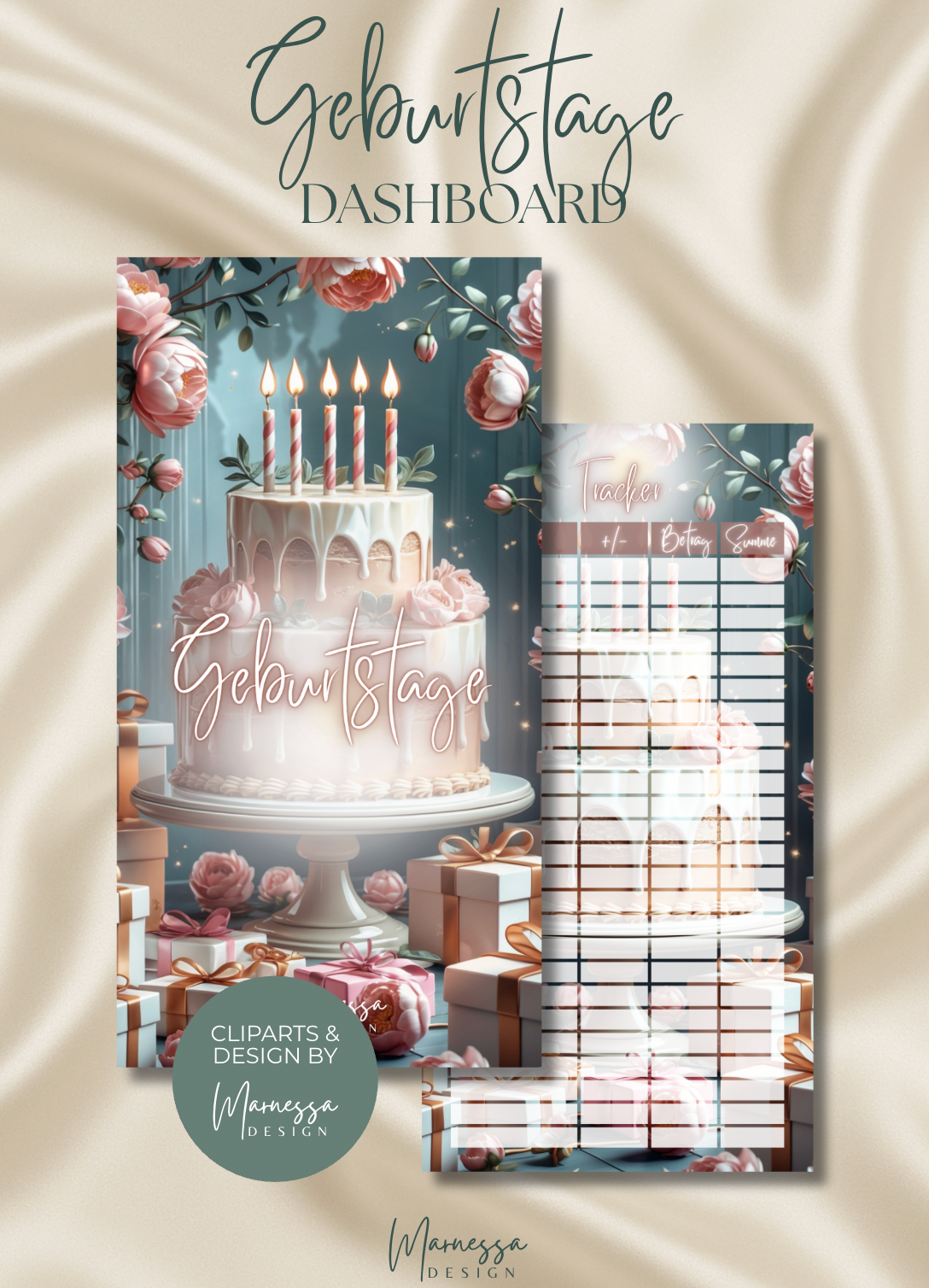 DASHBOARDS "ROSY GLOW" EINZELN | matt foliert | A6