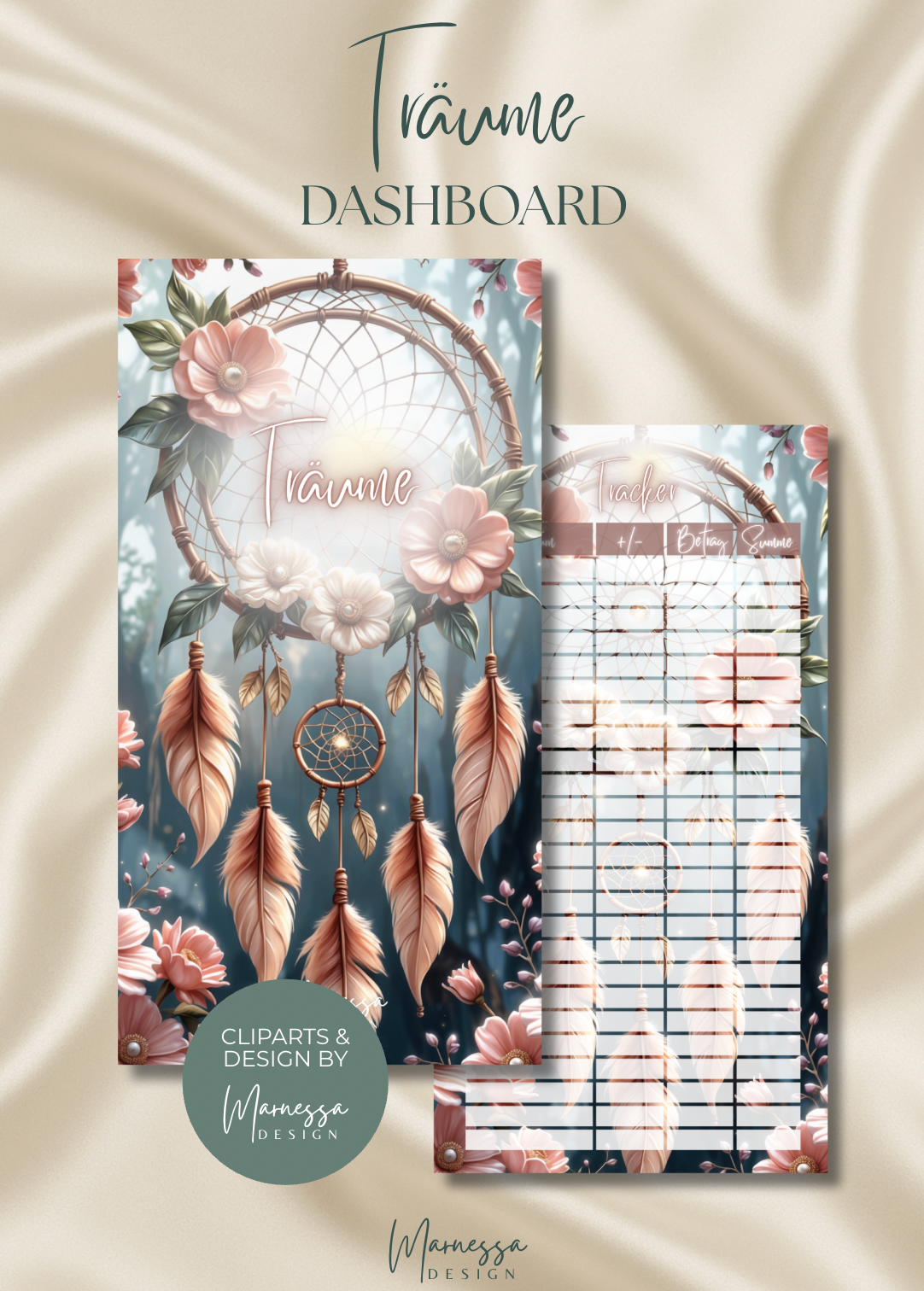 DASHBOARDS "ROSY GLOW" EINZELN | matt foliert | A6