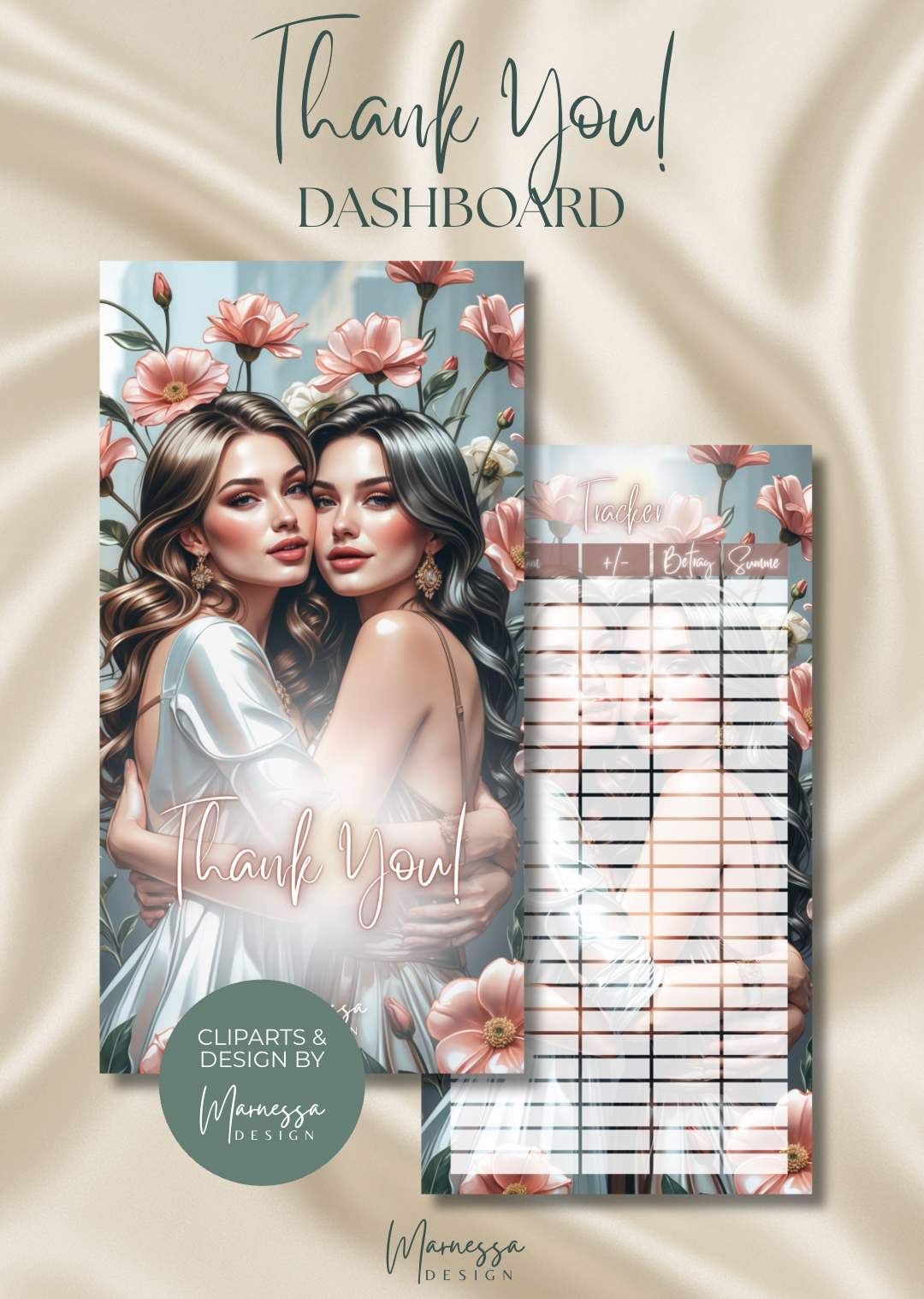 DASHBOARDS "ROSY GLOW" EINZELN | matt foliert | A6