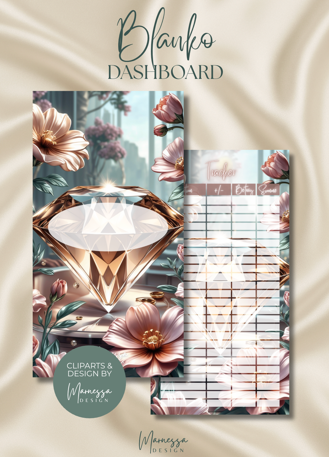 DASHBOARDS "ROSY GLOW" EINZELN | matt foliert | A6