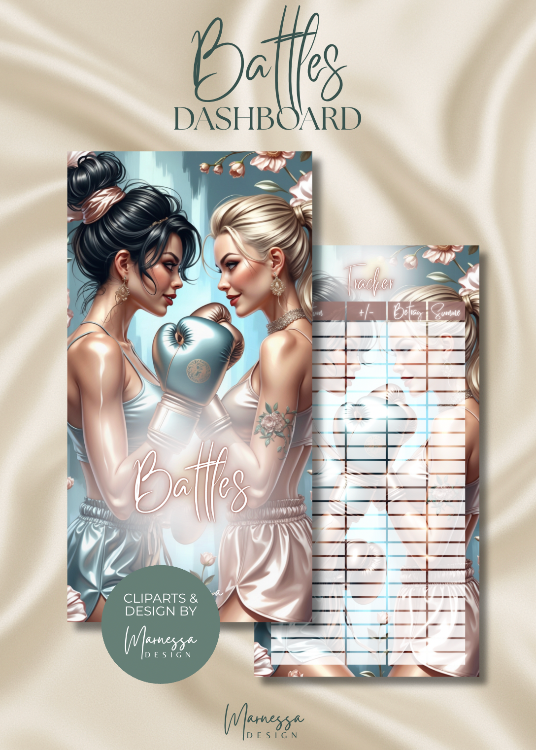 DASHBOARDS "ROSY GLOW" EINZELN | matt foliert | A6