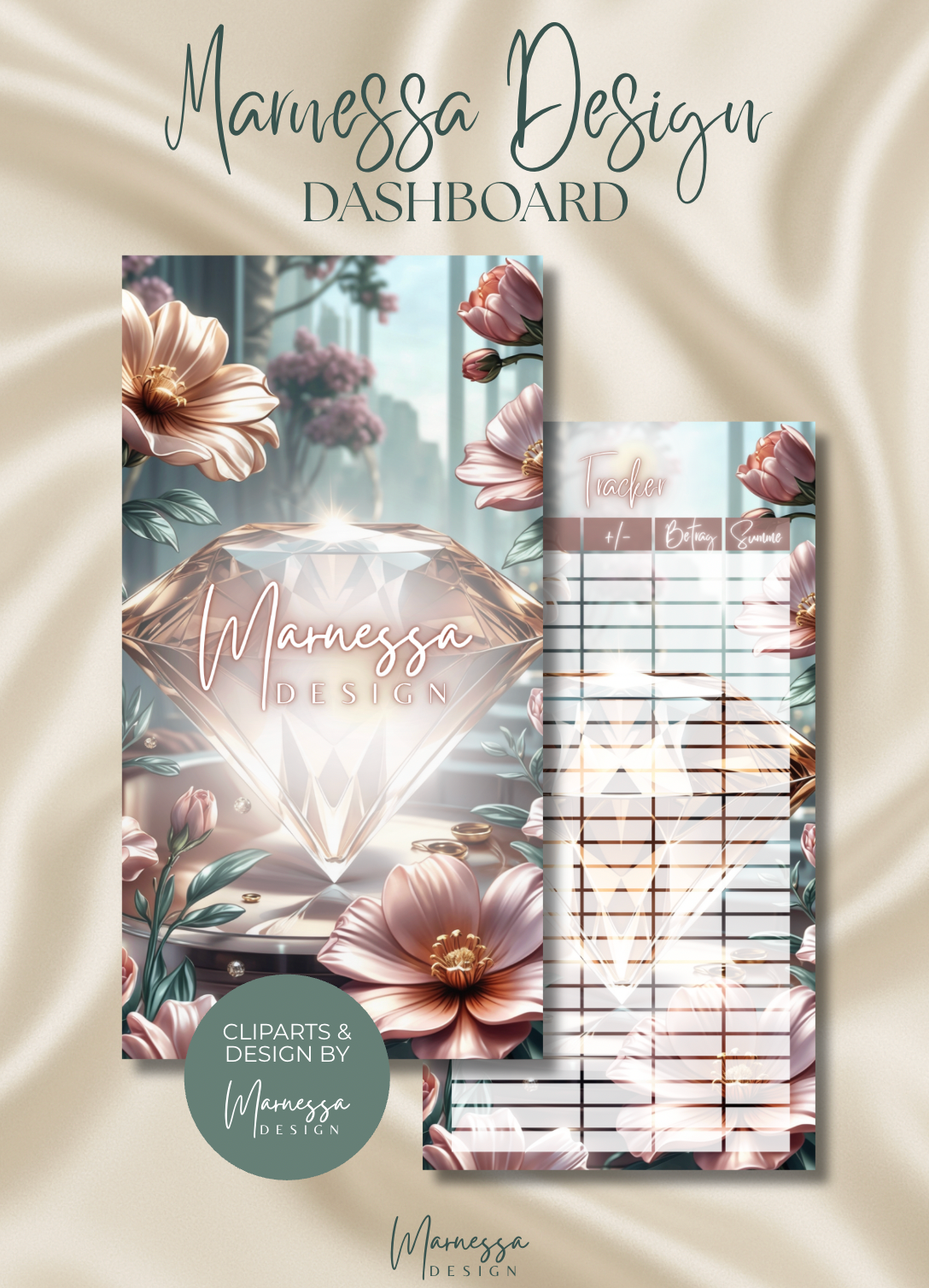 DASHBOARDS "ROSY GLOW" EINZELN | matt foliert | A6