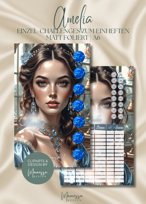 ROMANTIC ERA LADIES | Einzel-Challenges zum einheften | matt foliert | A6