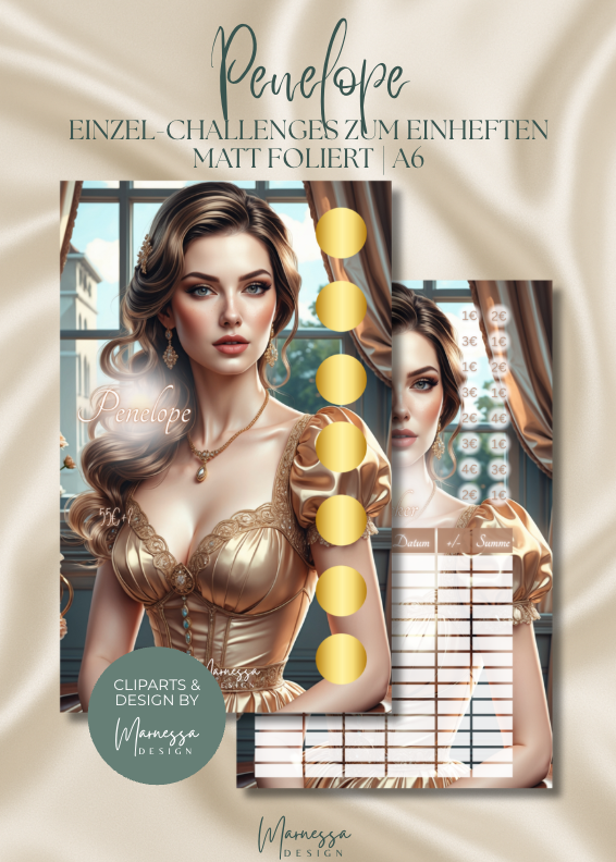 ROMANTIC ERA LADIES | Einzel-Challenges zum einheften | matt foliert | A6