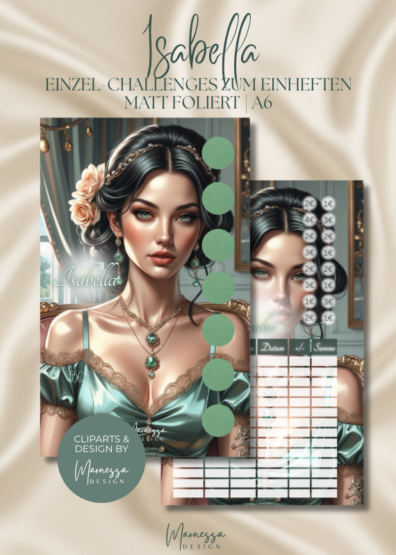 ROMANTIC ERA LADIES | Einzel-Challenges zum einheften | matt foliert | A6