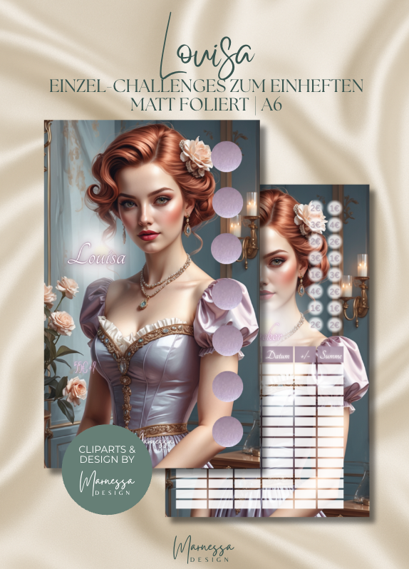ROMANTIC ERA LADIES | Einzel-Challenges zum einheften | matt foliert | A6