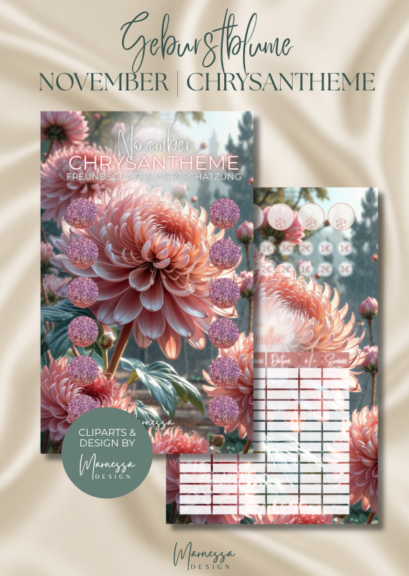 GEBURTSBLUMEN | Einzel-Challenges zum einheften | matt foliert | A6