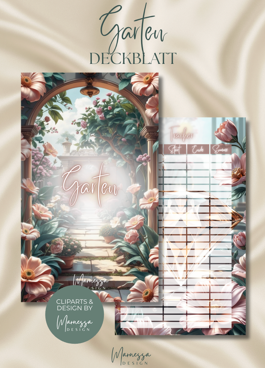 DECKBLÄTTER "ROSY GLOW" EINZELN | Trennblatt | Deckblatt | matt foliert | A6