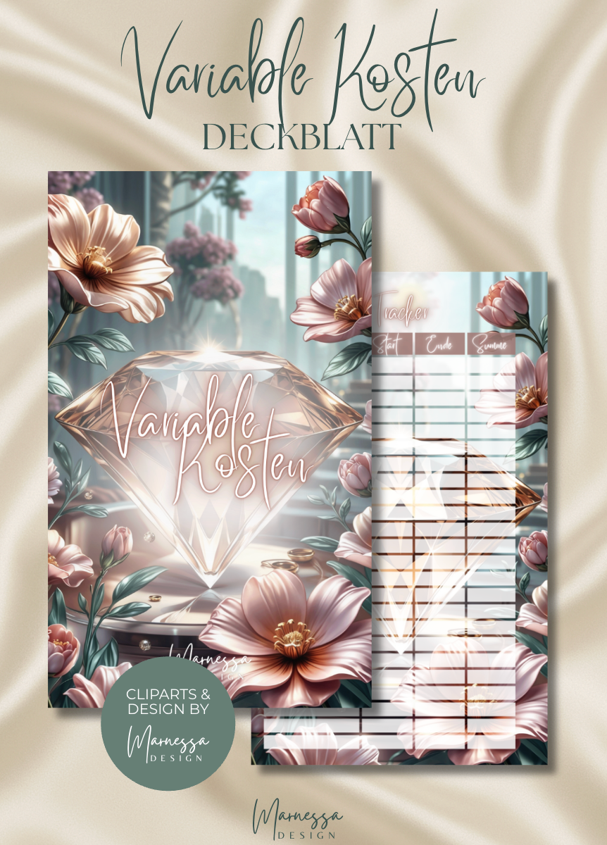 DECKBLÄTTER "ROSY GLOW" EINZELN | Trennblatt | Deckblatt | matt foliert | A6