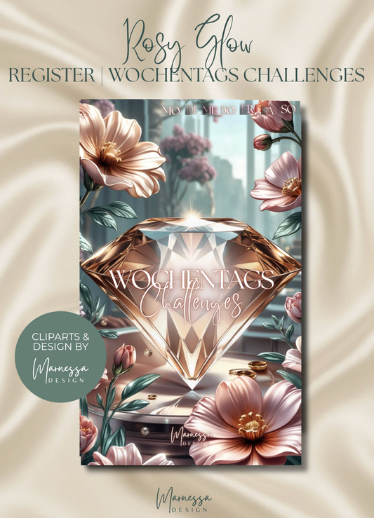 Register | WOCHENTAGS CHALLENGES | ROSY GLOW | matt foliert | A6