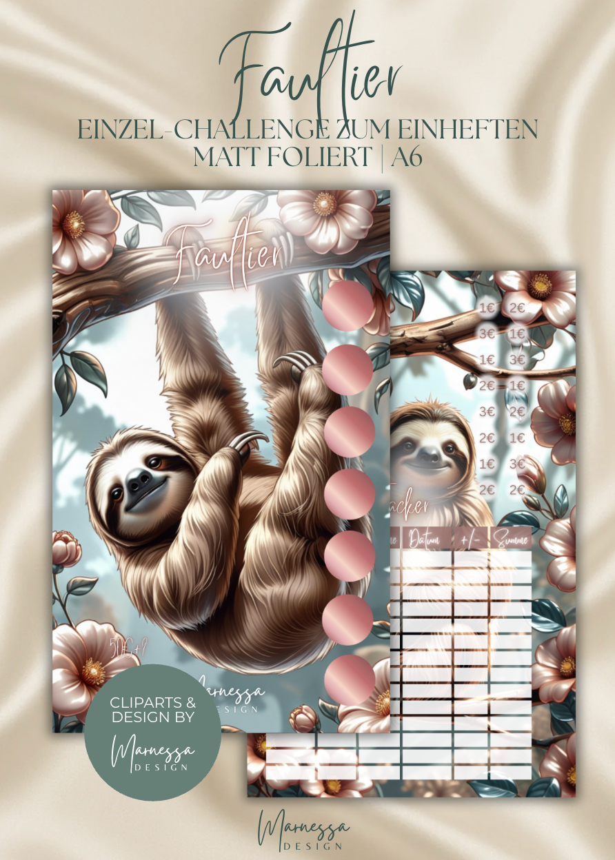 ANIMALS COLLECTION | Einzel-Challenges zum einheften | matt foliert | A6