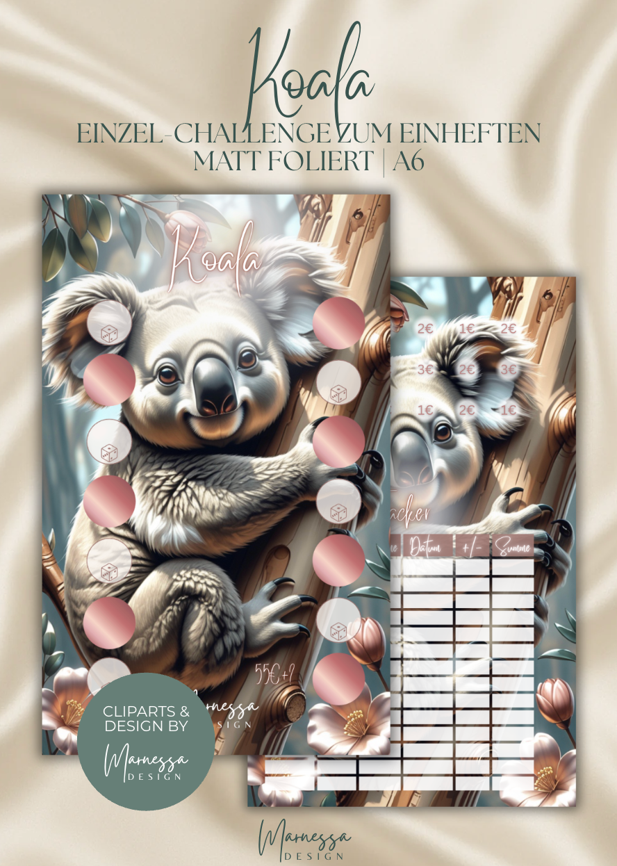 ANIMALS COLLECTION | Einzel-Challenges zum einheften | matt foliert | A6