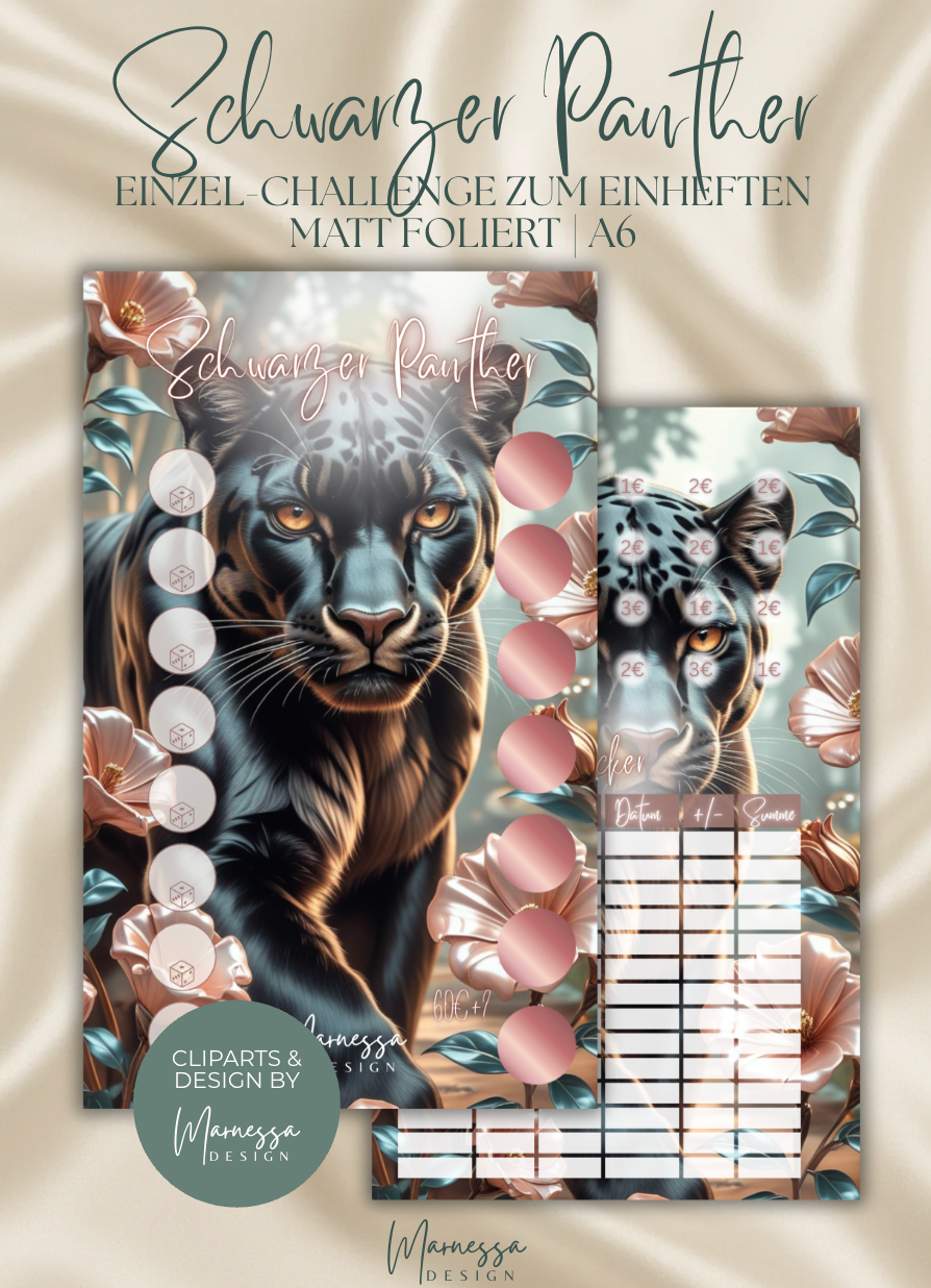 ANIMALS COLLECTION | Einzel-Challenges zum einheften | matt foliert | A6