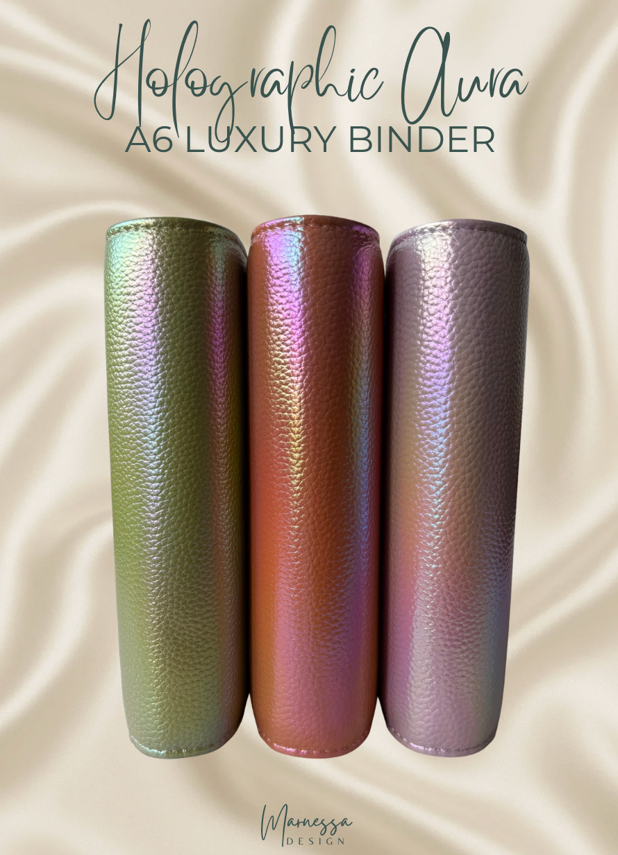 A6 Luxury Binder mit Flyleaf | HOLOGRAPHIC AURA