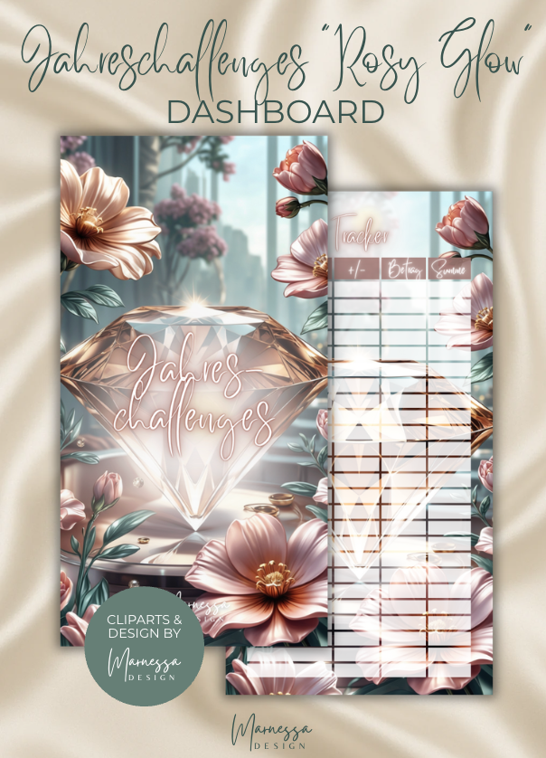 DASHBOARDS "ROSY GLOW" EINZELN | matt foliert | A6
