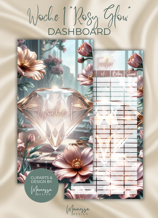 DASHBOARDS "ROSY GLOW" EINZELN | matt foliert | A6