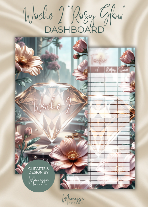 DASHBOARDS "ROSY GLOW" EINZELN | matt foliert | A6