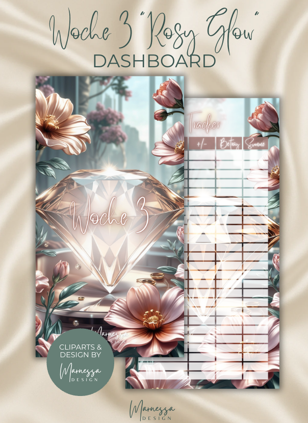 DASHBOARDS "ROSY GLOW" EINZELN | matt foliert | A6