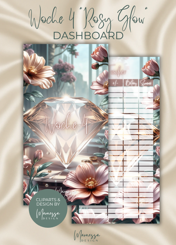 DASHBOARDS "ROSY GLOW" EINZELN | matt foliert | A6