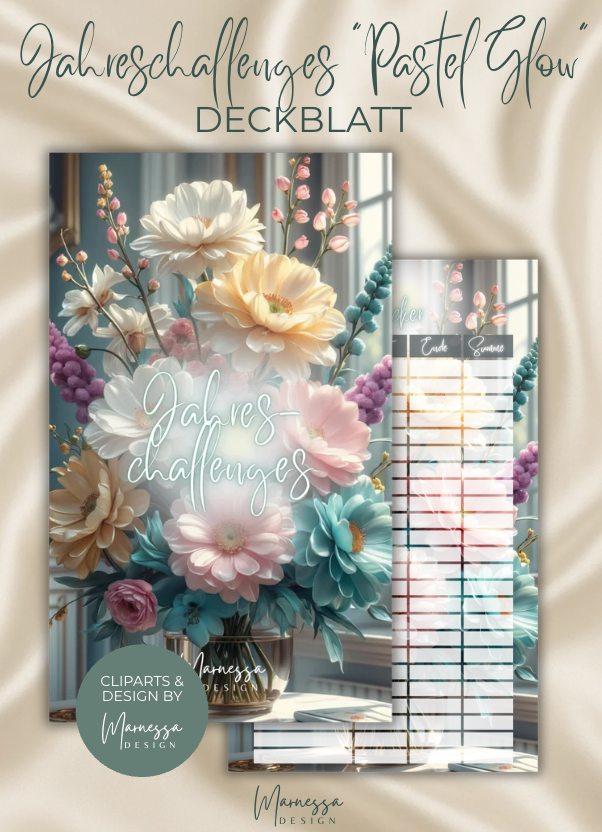 DECKBLÄTTER "PASTEL GLOW" EINZELN | Trennblatt | Deckblatt | matt foliert | A6