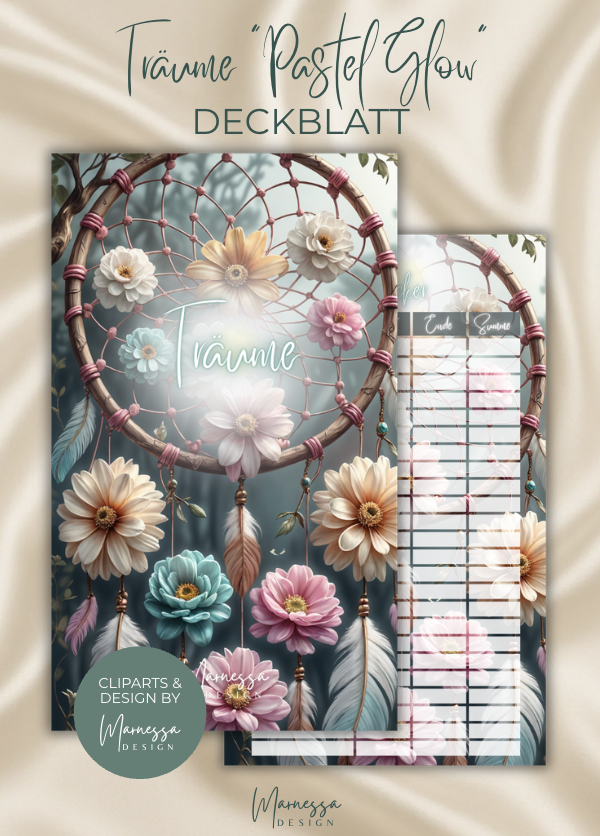 DECKBLÄTTER "PASTEL GLOW" EINZELN | Trennblatt | Deckblatt | matt foliert | A6