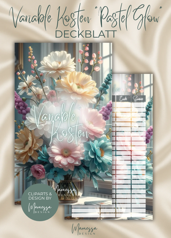 DECKBLÄTTER "PASTEL GLOW" EINZELN | Trennblatt | Deckblatt | matt foliert | A6