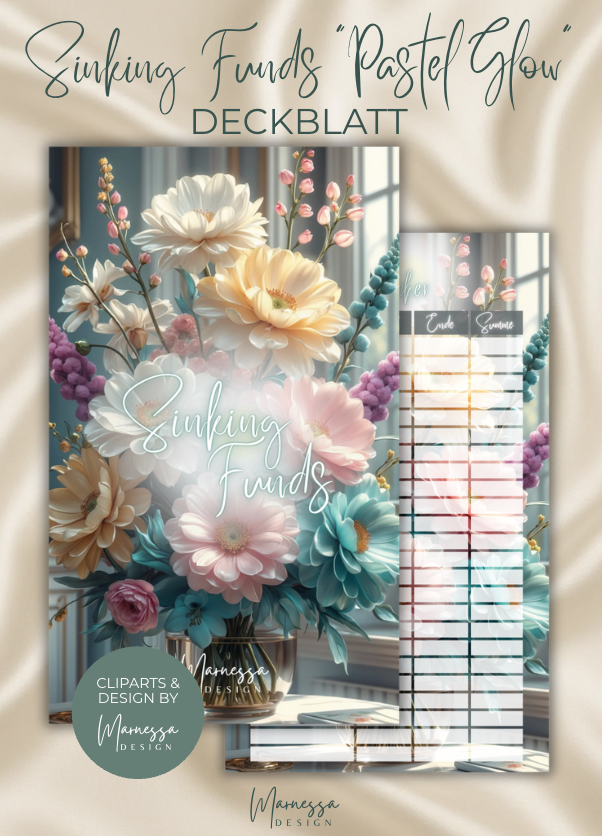 DECKBLÄTTER "PASTEL GLOW" EINZELN | Trennblatt | Deckblatt | matt foliert | A6