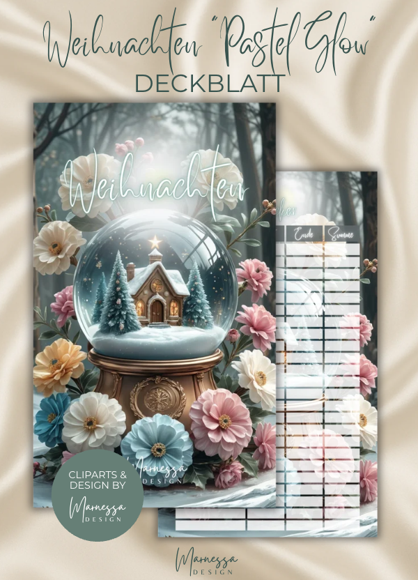 DECKBLÄTTER "PASTEL GLOW" EINZELN | Trennblatt | Deckblatt | matt foliert | A6