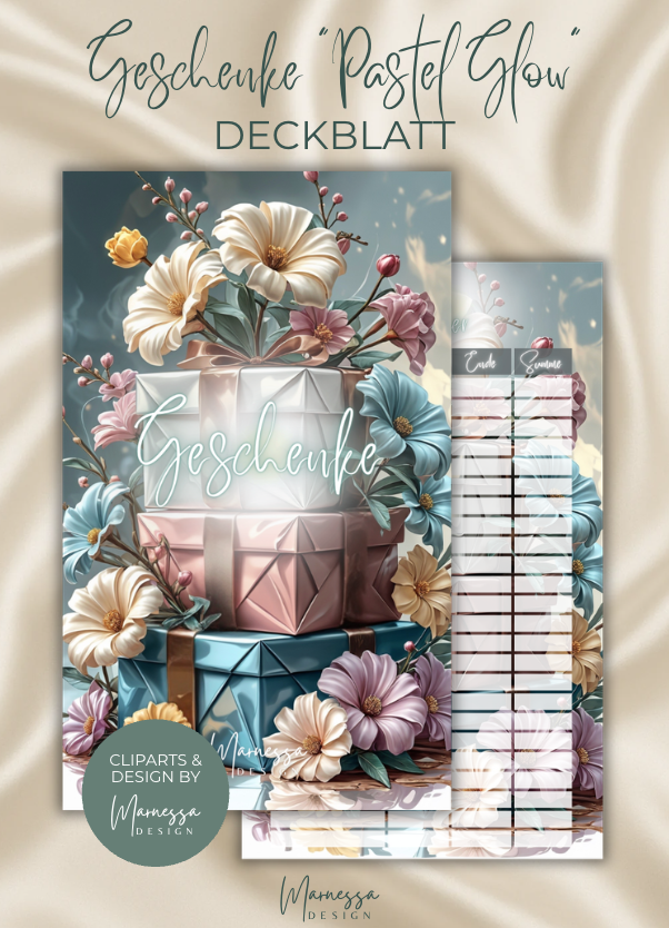DECKBLÄTTER "PASTEL GLOW" EINZELN | Trennblatt | Deckblatt | matt foliert | A6