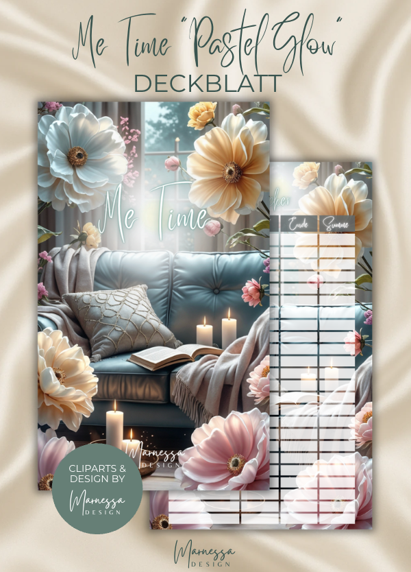 DECKBLÄTTER "PASTEL GLOW" EINZELN | Trennblatt | Deckblatt | matt foliert | A6
