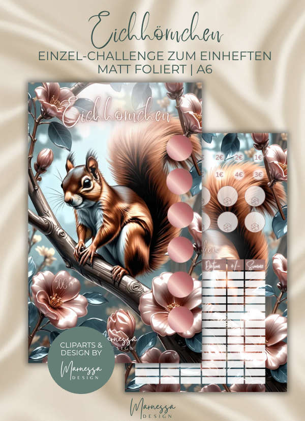 ANIMALS COLLECTION | Einzel-Challenges zum einheften | matt foliert | A6