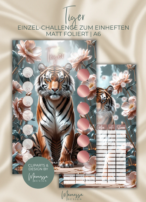 ANIMALS COLLECTION | Einzel-Challenges zum einheften | matt foliert | A6