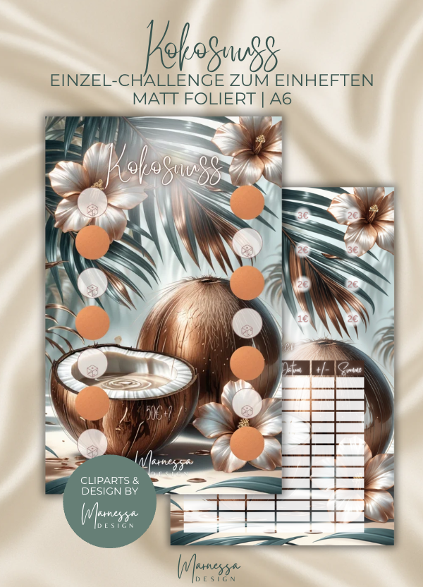 FOOD & DRINKS COLLECTION | Einzel-Challenges zum einheften | matt foliert | A6