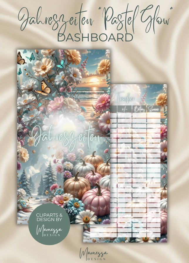 DASHBOARDS "PASTEL GLOW" EINZELN | matt foliert | A6