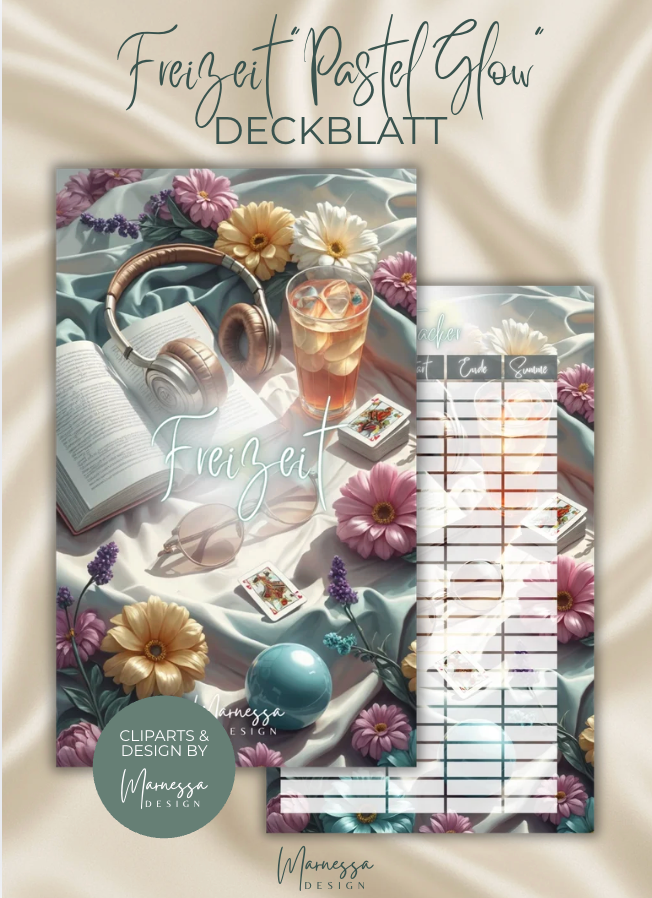 DECKBLÄTTER "PASTEL GLOW" EINZELN | Trennblatt | Deckblatt | matt foliert | A6