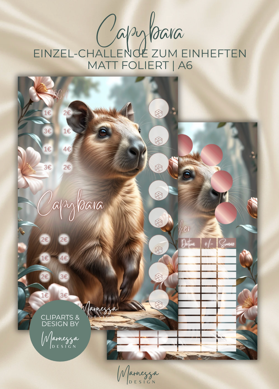 ANIMALS COLLECTION | Einzel-Challenges zum einheften | matt foliert | A6