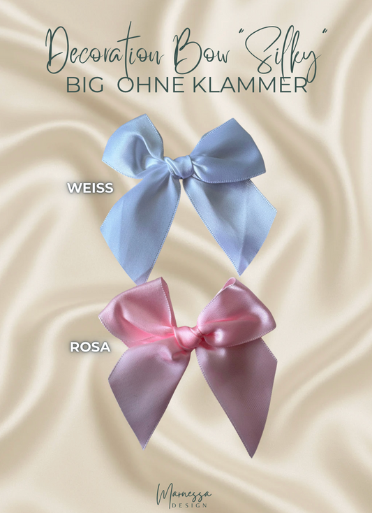 DECORATION BOW "SILKY" BIG | ohne Klammer