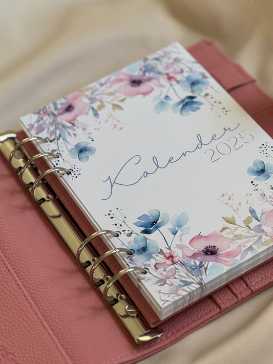 Kalender Einlagen im A5 Format | PASTEL FLOWERS (B-Ware)
