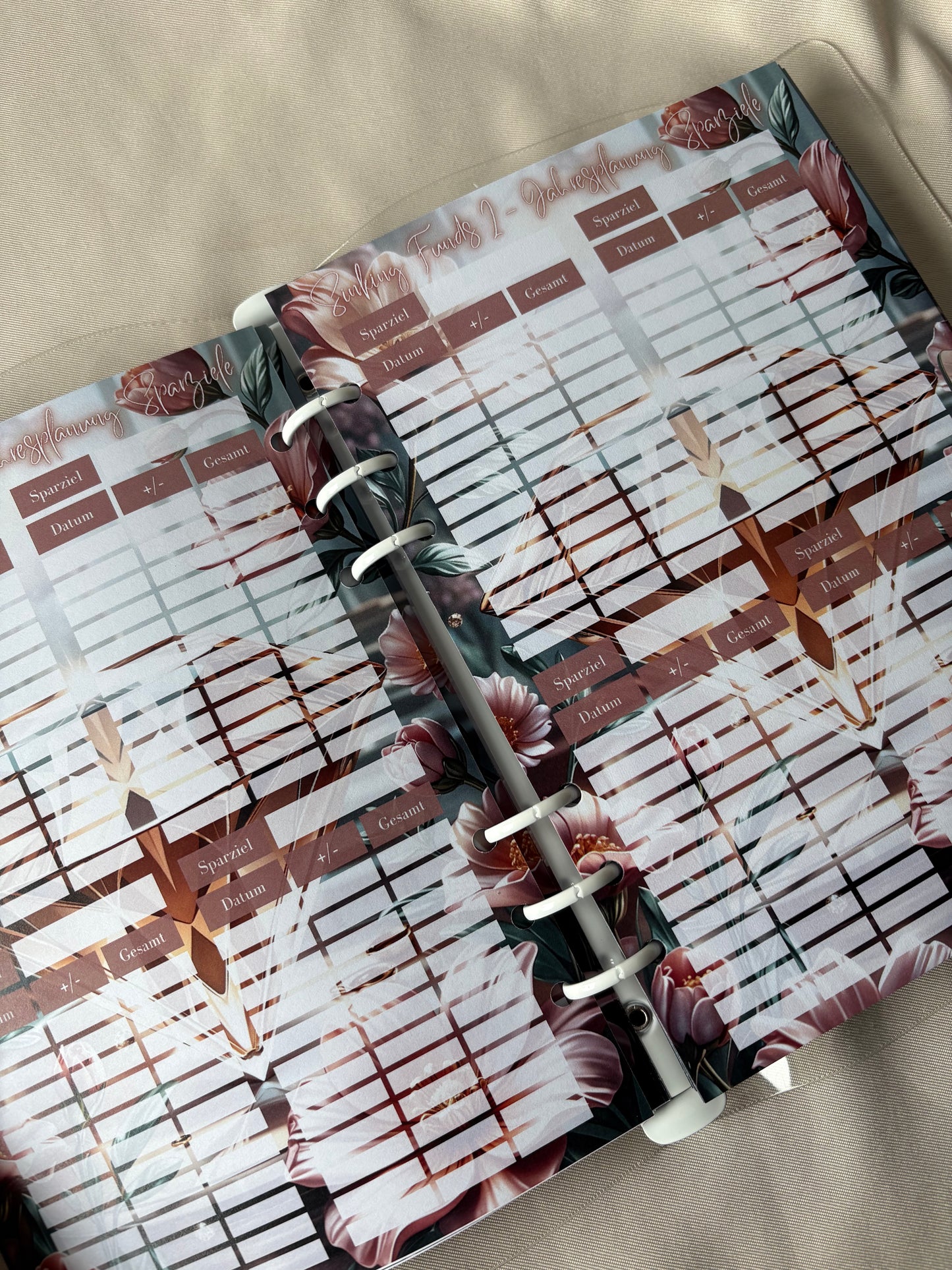 Budget Planer Finanzplaner Einlagen A5 Format | ROSY GLOW