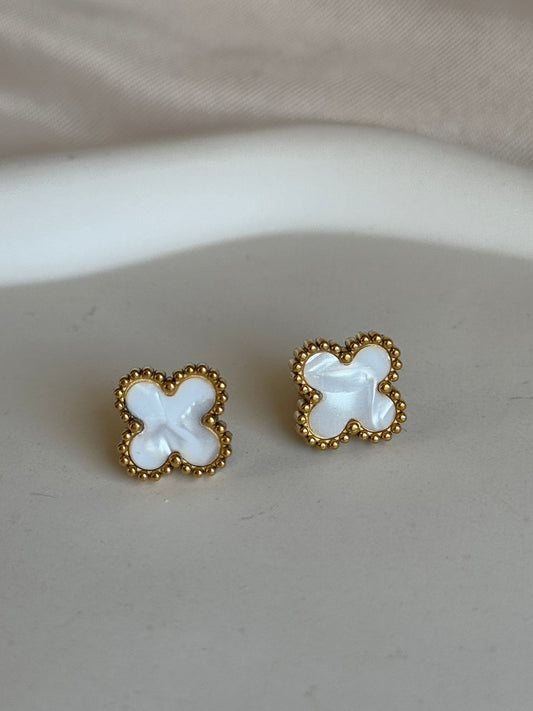 Ohrstecker CLASSY CLOVER | PEARL
