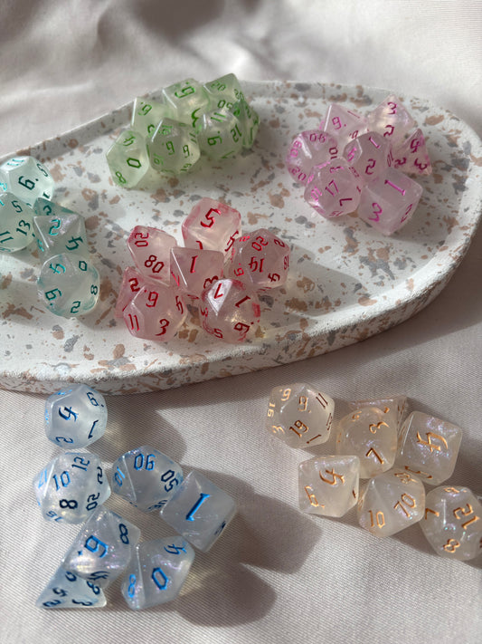 Würfel 7er Set | SPARKLE