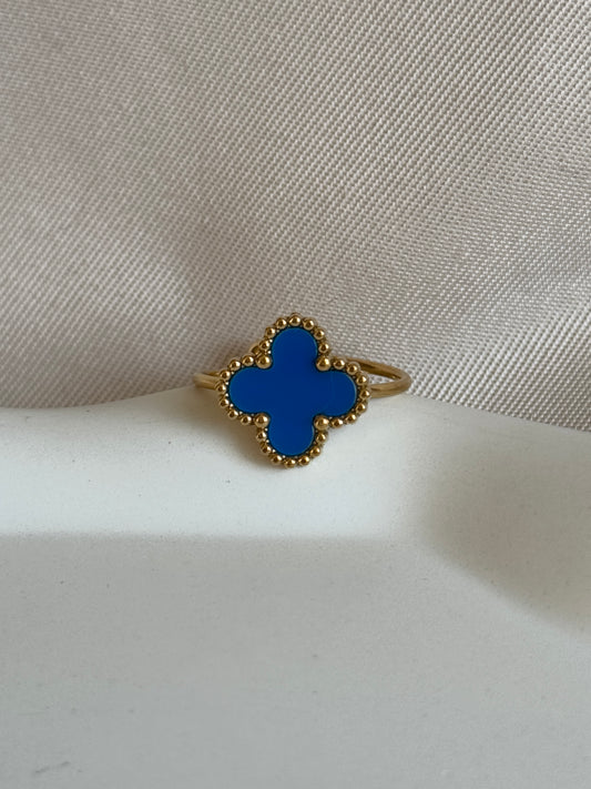 Ring CLASSY CLOVER | BLUE